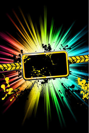 Cool Style Flyer for Disco Event or Urban Trendy Postersのイラスト素材