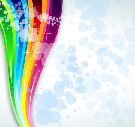 Abstract Rainbow Spectrum Background for Brochure or Flyersのイラスト素材