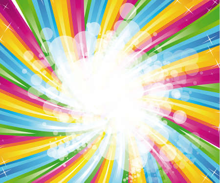 Abstract Rainbow Spectrum Background for Brochure or Flyersのイラスト素材