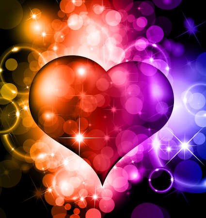 Abstract Colorful Background For Valentine's day Flyerのイラスト素材