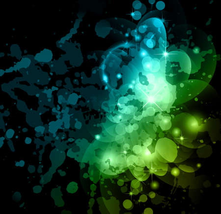 Abstract Space Scenary of llight with Raibow Colours Backgroundのイラスト素材