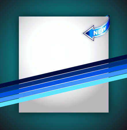 Modern Style WebSite Template with Arrow Pointing to the center のイラスト素材