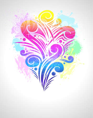 Abstract Floral Concept Design for fantasy Flyersのイラスト素材