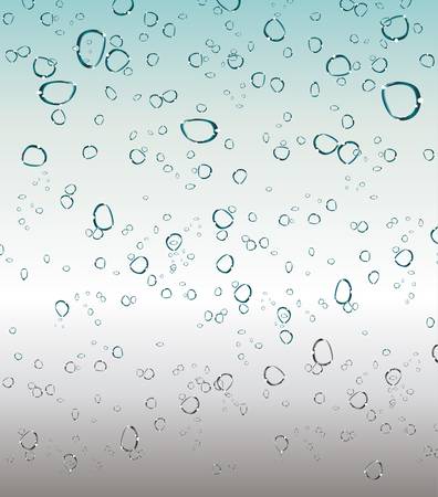 Refreshing Rain Drops Background with delicate gradientsのイラスト素材