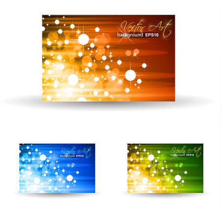 Business Corporate Card with Waterfall of Lights Background のイラスト素材