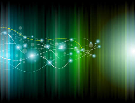 Abstract Rainbow Lights Business Cardsのイラスト素材