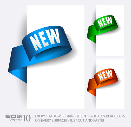 Original Style Paper Tag with TRANSPARENT shadows. Ready to copy and paaste on every surface.のイラスト素材