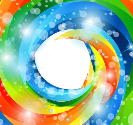 Birthday or party flyer for children or funny parties invitation.White bubble in the middle for your text.のイラスト素材