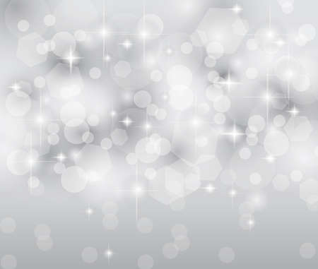 Merry Christmas Elegant Suggestive Background for Greetings Card or Advertising Banner. Delicate lights, glitters adn stars.のイラスト素材