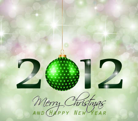 Elegant greetings background for flyers or brochure for Christmas or New Year Events with a lovely...