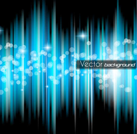 Abstract futuristic background with striped lights and a flow of sparkling stars.のイラスト素材