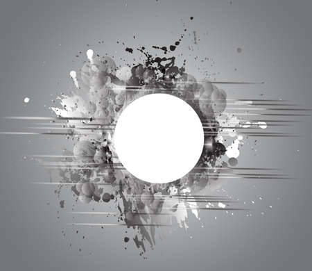 Colorful abstract background with rainbow colors and a white circular shape for your textのイラスト素材