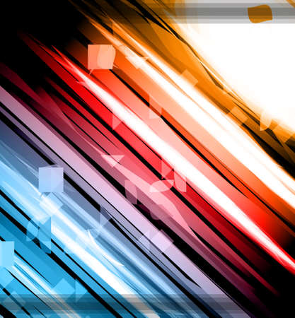 Abstract Glow of Lights background with rainbow colors and starlights. Ideal for business background, high tech covers of abstract advertising posters.のイラスト素材