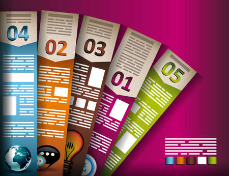 Infographic elements - set of paper tags, cloud technology icons, cloud cmputing, graphs, paper tags, arrows, world map and so on. Ideal for statistic data display.のイラスト素材