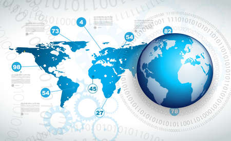 Infographic template for statistic data visualization. Modern composition to use like infochart, product ranking page or background for performance data graphics.のイラスト素材