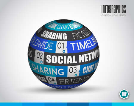 Worldwide communication and social media concept art. People communicating around the globe with a lot of connections.のイラスト素材