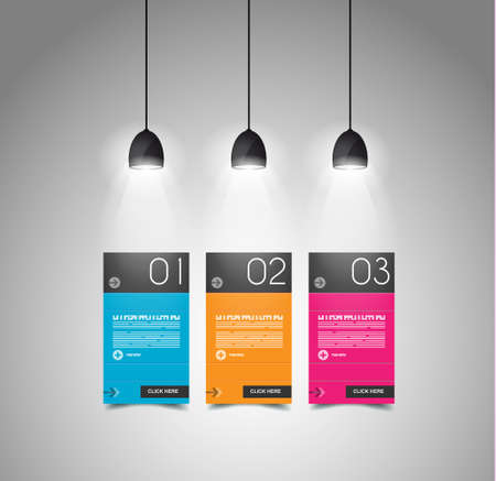 Modern timeline template with flat UI design.のイラスト素材