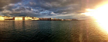 Nice italian sunset