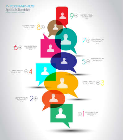 Social Media and Cloud concept Infographic background with a lot of icons for seo, advertising banners, cover materials or branding brochuresのイラスト素材