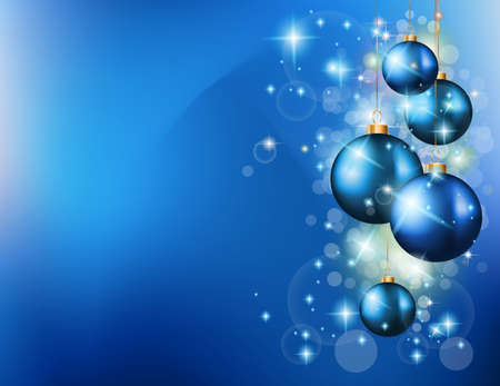 2015 Christmas Colorful Background with a waterfall of ray lights and a lot of baubles and stars.のイラスト素材