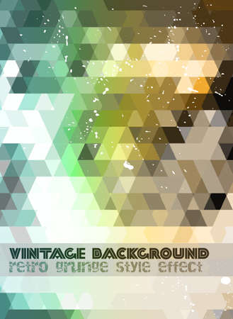 Vintage RetroDesign flyer template. Abstract background to use for music event posters ,album covers or hipster backgrounds.のイラスト素材