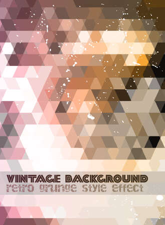 Vintage RetroDesign flyer template. Abstract background to use for music event posters ,album covers or hipster backgrounds.のイラスト素材