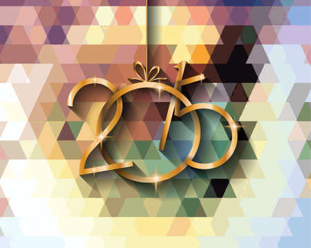 2015 New year original modern background template for invitations, seasonal cards, event posters, new year backgronds and so on.のイラスト素材