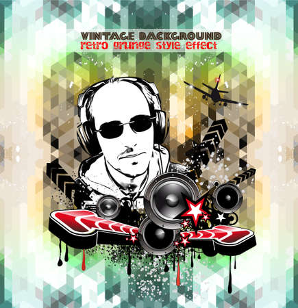 Attractive Club Disco Flyer background for exclusive event posters.のイラスト素材