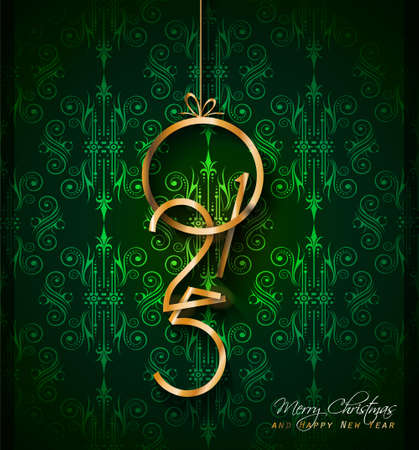 2015 Christmas Greeting Card for happy Holidays and new year flyers.のイラスト素材