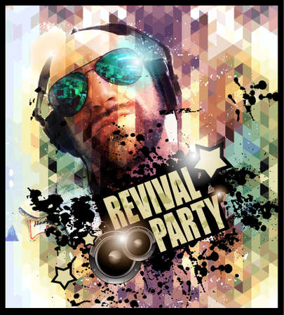 Attractive Club Disco Flyer backgroundのイラスト素材