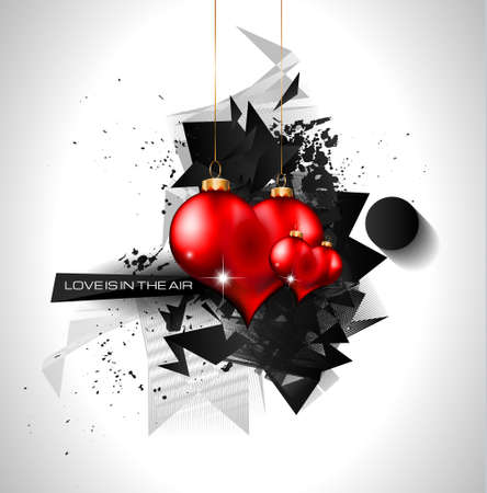 Lovely Valentine's day themed background to use for invitation cards, love related posters, party flyers, love magazine covers and so on.のイラスト素材
