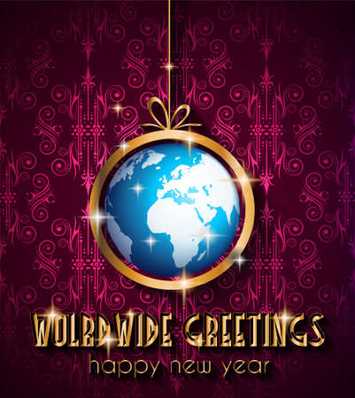 2015 New Year and Happy Christmas backgroundのイラスト素材