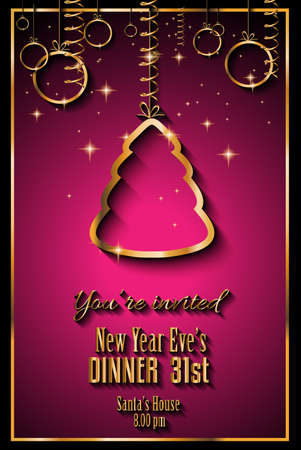 2015 New Year and Happy Christmas background for your flyers, invitation, party posters, greetings card, brochure cover or generic banners.のイラスト素材