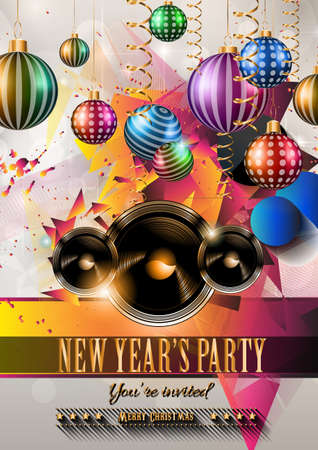 2015 New Year and Happy Christmas background for your flyers, invitation, party posters, greetings card, brochure cover or generic banners.のイラスト素材