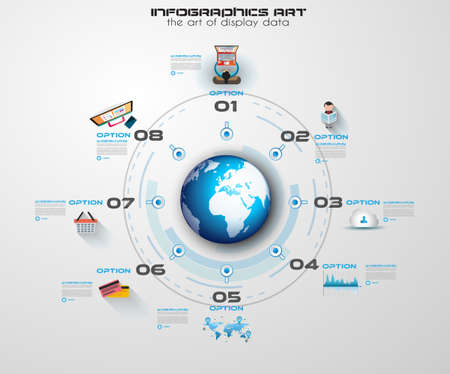 Infographic teamwork and brainstorming with Flat style. のイラスト素材