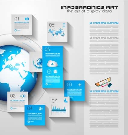 Infographic teamwork and brainstorming with Flat style. のイラスト素材