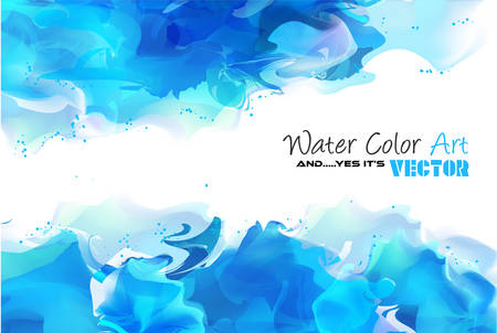 Watercolor Background and yes... it's vector! To use for poster, flyer background, page covers, letterheads, hipster stuff, business cards, brochures template and so onのイラスト素材