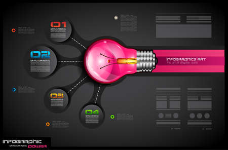 Infographic teamwork and brainstorming with Flat style. A lot of design elements are included: computers, mobile devices, desk supplies, pencil,coffee mug, sheets,documents and so onのイラスト素材