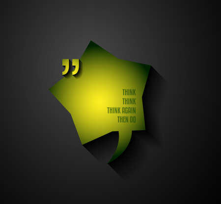 Quotation Mark Frame with Flat style and space for text. のイラスト素材