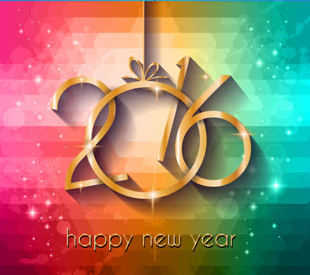 2016 Happy New Year Background for your Christmas dinner invitations, festive posters, restaurant menu cover, book cover,promotional depliant, Elegant greetings cards and so on.のイラスト素材