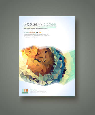 Brochure template, Flyer Design and Depliant Cover for business presentation and magazine covers.のイラスト素材