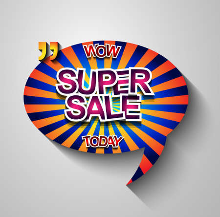 Super Sale Today background for your promotional posters, advertising shopping flyers, discount banners, clearence sales event, seasonal promotions and so on.のイラスト素材
