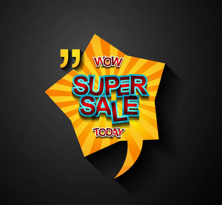 Super Sale Today background for your promotional posters, advertising shopping flyers, discount banners, clearence sales event, seasonal promotions and so on.のイラスト素材