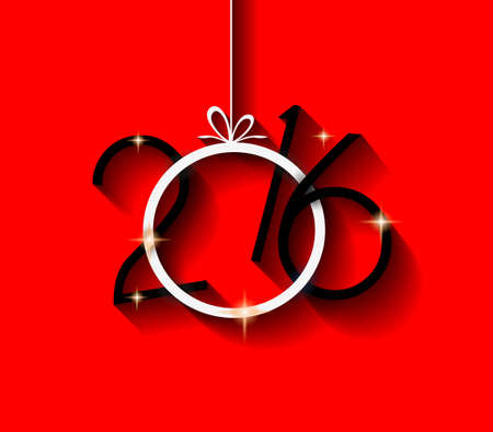2016 Happy New Year and Merry Christmas Background for your seasonal wallpapers, greetings card, dinner invitations, pary flyers, covers and so on.のイラスト素材