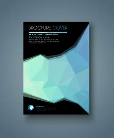 Brochure template, Flyer Design or Depliant Cover for business Brochures, presentation and magazine covers.のイラスト素材
