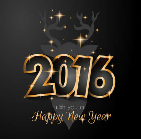 2016 Happy New Year and Merry Christmas Background for your seasonal wallpapers, greetings card, dinner invitations, pary flyers, covers and so on.のイラスト素材