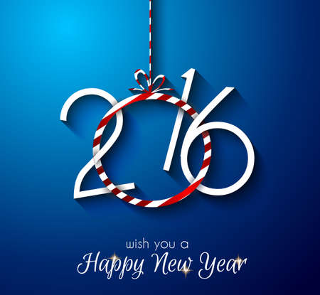 2016 Happy New Year and Merry Christmas Background for your seasonal wallpapers, greetings card, dinner invitations, pary flyers, covers and so on.のイラスト素材