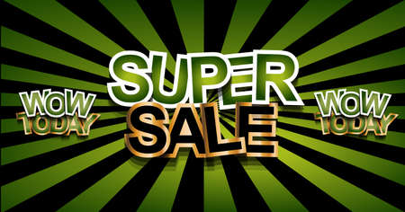 Super Sale Today background for your promotional posters, advertising shopping flyers, discount banners, clearence sales event, seasonal promotions and so on.のイラスト素材