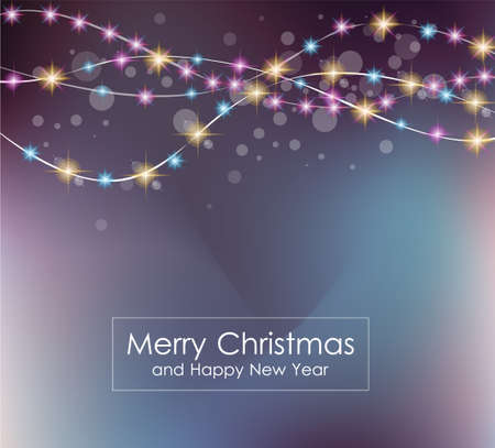 Christmas Lights Background for your seasonal wallpapers, Happy New Year Backgrounds, greetings card, dinner invitations, party flyers, covers and so on.のイラスト素材