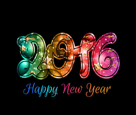 2016 Merry Christmas and Happy New Year Background for Seasonal Greetings Cards, Parties Flyer,...
